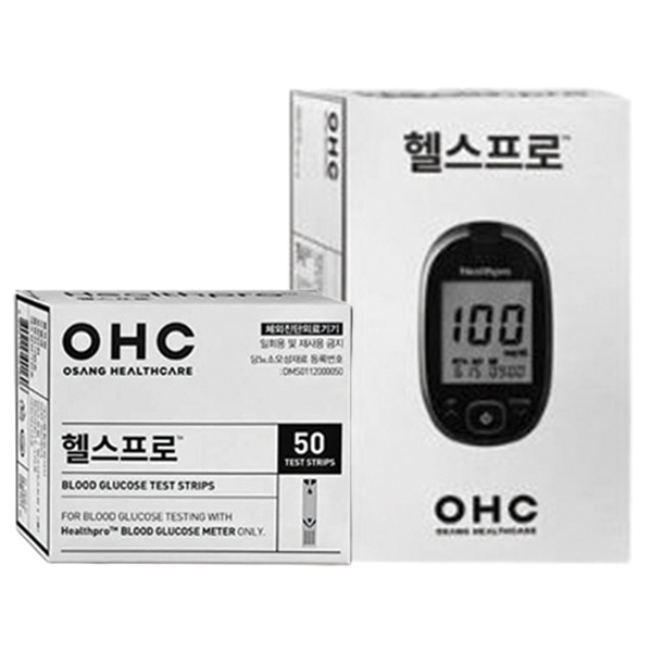 혈당계 헬스프로-검사지(검사지5개 구매시 측정기1개 증정)